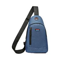 Bolsa De Peito Masculina Para Viagem De Negócios, Material De Nylon, Funcional, Com Bolso De Camada