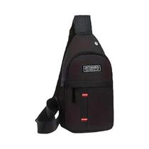 Bolsa De Peito Masculina Para Viagem De Negócios, Material De Nylon, Funcional, Com Bolso De Camada