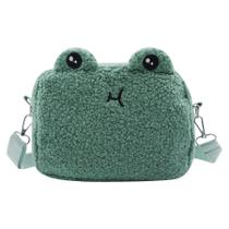 Bolsa de pelúcia MOSSTYUS Cute Animal Frog para mulheres e meninas Bolsa de pelúcia MOSSTYUS Cute Animal Frog para mulheres e meninas