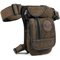 Bolsa de Perna Hebetag em Lona com Vários Bolsos Bolsa de Perna Hebetag em Lona com Vários Bolsos
