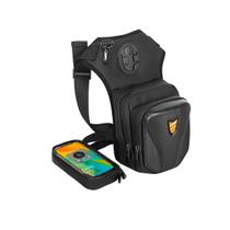 Bolsa de perna suspensa para motocicleta RZAHUAHU impermeável de 2,5 L para homens e mulheres Bolsa de perna suspensa para motocicleta RZAHUAHU impermeável de 2,5 L para homens e mulheres