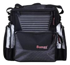 Bolsa de pesca mochila apetrechos sumax sm-1202 - com 3 estojos e capa de chuva