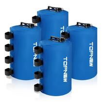 Bolsa de peso de água Topnew Canopy 79,38 kg, conjunto de 4 azuis