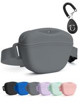 Bolsa de Petiscos para Cães Heouvo 1,67 Copo Silicone Cinza + Clicker Bolsa de Petiscos para Cães Heouvo 1,67 Copo Silicone Cinza + Clicker