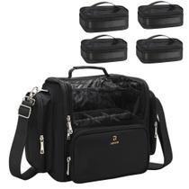 Bolsa de pincéis de maquiagem NAONAYA Extra Large com 4 bolsas pequenas Bolsa de pincéis de maquiagem NAONAYA Extra Large com 4 bolsas pequenas