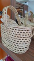 Bolsa de piquenique em palha de carnaúba Bolsa de piquenique em palha de carnaúba