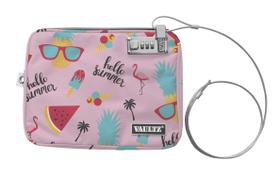 Bolsa de piscina com fecho Vaultz 19x23cm resistente à água Bolsa de piscina com fecho Vaultz 19x23cm resistente à água