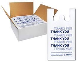 Bolsa de plástico Bagtron Thank You, camiseta Carry-Out, 500 unidades