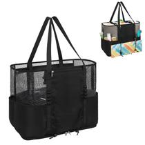 Bolsa de Playa de Malla onemoky Extra Grande para Mujer con 6 Bolsillos Bolsa de Playa de Malla onemoky Extra Grande para Mujer con 6 Bolsillos