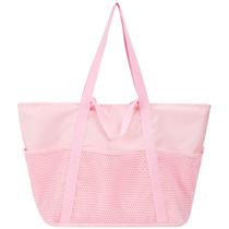Bolsa de Playa F-color Impermeable a la Arena Gran Capacidad Color Rosa