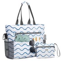 Bolsa de Playa G4Free Impermeable y a Prueba de Arena 50L para Mujeres con Bolsillos Bolsa de Playa G4Free Impermeable y a Prueba de Arena 50L para Mujeres con Bolsillos