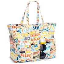 Bolsa de Playa Iioscre para Mujer XXL Impermeable y Resistente a la Arena 45L