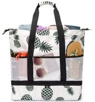 Bolsa de Playa Impermeable y Resistente a la Arena JIANYA con Enfriador de 20L para Mujer