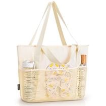 Bolsa de Playa KABAQOO Grande Impermeable y Resistente a la Arena para Mujer