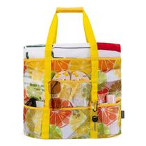 Bolsa de Playa KABAQOO Malla Extra Grande Impermeable con 9 Bolsillos