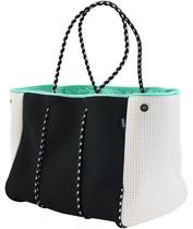 Bolsa de Playa QOGiR de Neopreno Negra con Bolsillo Interior Bolsa de Playa QOGiR de Neopreno Negra con Bolsillo Interior