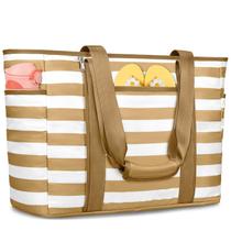 Bolsa de Playa TEUEN Extra Grande Impermeable y Resistente a la Arena para Mujer