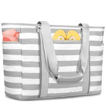 Bolsa de Playa TEUEN Extra Grande Impermeable y Resistente a la Arena para Mujeres