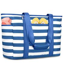 Bolsa de Playa TEUEN Extra Grande Impermeable y Resistente a la Arena para Mujeres