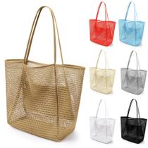 Bolsa de Playa VOROLO de Malla Tote Fairycore Hobo para Hombro Marrón Bolsa de Playa VOROLO de Malla Tote Fairycore Hobo para Hombro Marrón