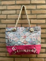 Bolsa de praia alças de corda Bolsa de praia alças de corda