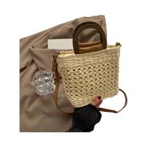 Bolsa De Praia Boêmia Grande Para Mulheres, Casual, Transversal, Feita À Mão Com Alça Bolsa De Praia Boêmia Grande Para Mulheres, Casual, Transversal, Feita À Mão Com Alça