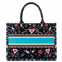 Bolsa de Praia com Zíper Espaço Interno Amplo e Design Floral