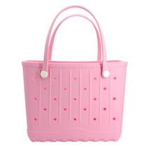 Bolsa de Praia CXY Grande de Borracha para Mulheres EVA Impermeável Rosa