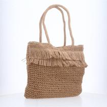 Bolsa de Praia de Palha com Franjas