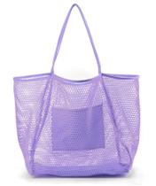 Bolsa de praia em malha HOXIS Lavanda 44x40x13 cm Bolsa de praia em malha HOXIS Lavanda 44x40x13 cm