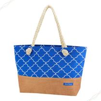 Bolsa de Praia em Nylon Bolso Interno e Alça em Corda Jacki Design - AFM21807