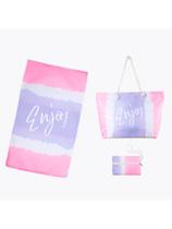 Bolsa de Praia Enjoy com Necessaire e Toalha Impermeável Bolsa de Praia Enjoy com Necessaire e Toalha Impermeável