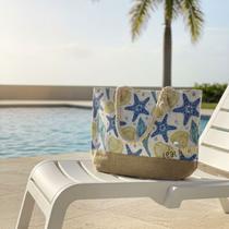 Bolsa de Praia feminina Alça de Corda Modelo Novo Verão de Piscina Grande Resistente com forro inter Bolsa de Praia feminina Alça de Corda Modelo Novo Verão de Piscina Grande Resistente com forro inter