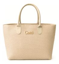 Bolsa De Praia Feminina Cotti Com Bolso Interno Para Moedas