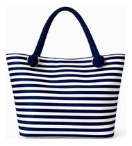 Bolsa de Praia Feminina Espaçosa com Alça Trançada e Necessaire Inclusa