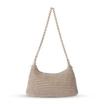 Bolsa de praia feminina GOLDTIMO, tecida em palha, bege de verão Bolsa de praia feminina GOLDTIMO, tecida em palha, bege de verão