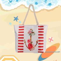 Bolsa de Praia Feminina Grande de Ombro Verão Férias Alça de Corda Bolsa de Praia Feminina Grande de Ombro Verão Férias Alça de Corda