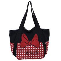 Bolsa De Praia Feminino Alça Minnie Laço 40X10X30Cm Disney