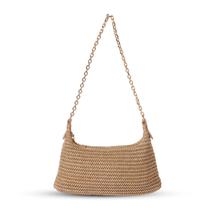 Bolsa de praia GOLDTIMO Straw Woven Summer Vacation Brown Women Bolsa de praia GOLDTIMO Straw Woven Summer Vacation Brown Women