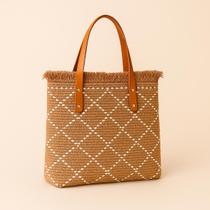 Bolsa de Praia Grande Feminina Crochê Trançada com Alça de material sintético Rosa Verão Bolsa de Praia Grande Feminina Crochê Trançada com Alça de material sintético Rosa Verão