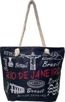 Bolsa De Praia Grande Lembrança Rio De Janeiro Alça Trançada Bolsa De Praia Grande Lembrança Rio De Janeiro Alça Trançada