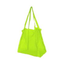 Bolsa De Praia Grande Multicolorida Em Malha, Respirável, Portátil, Dobrável, Para Brinquedos E
