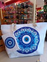Bolsa de praia grande olho grego