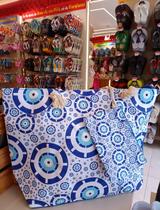Bolsa de praia grande olho grego