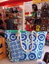 Bolsa de praia grande olho grego