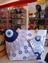 Bolsa de praia grande olho grego