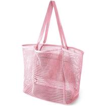 Bolsa de praia HOHOM para mulheres, viagem de verão, bolsa de malha à prova de areia