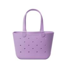 Bolsa de Praia Impermeável Simple Modern - Tote de Borracha Roxa