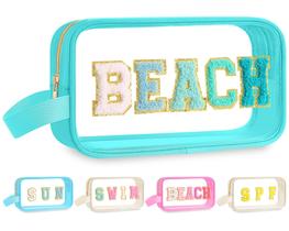 Bolsa de praia Kacctyen Clear impermeável para mulheres, azul Bolsa de praia Kacctyen Clear impermeável para mulheres, azul