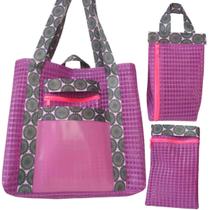 Bolsa de Praia - Kit 3 peças Bolsa + Necessaire + Carteira Bolsa de Praia - Kit 3 peças Bolsa + Necessaire + Carteira